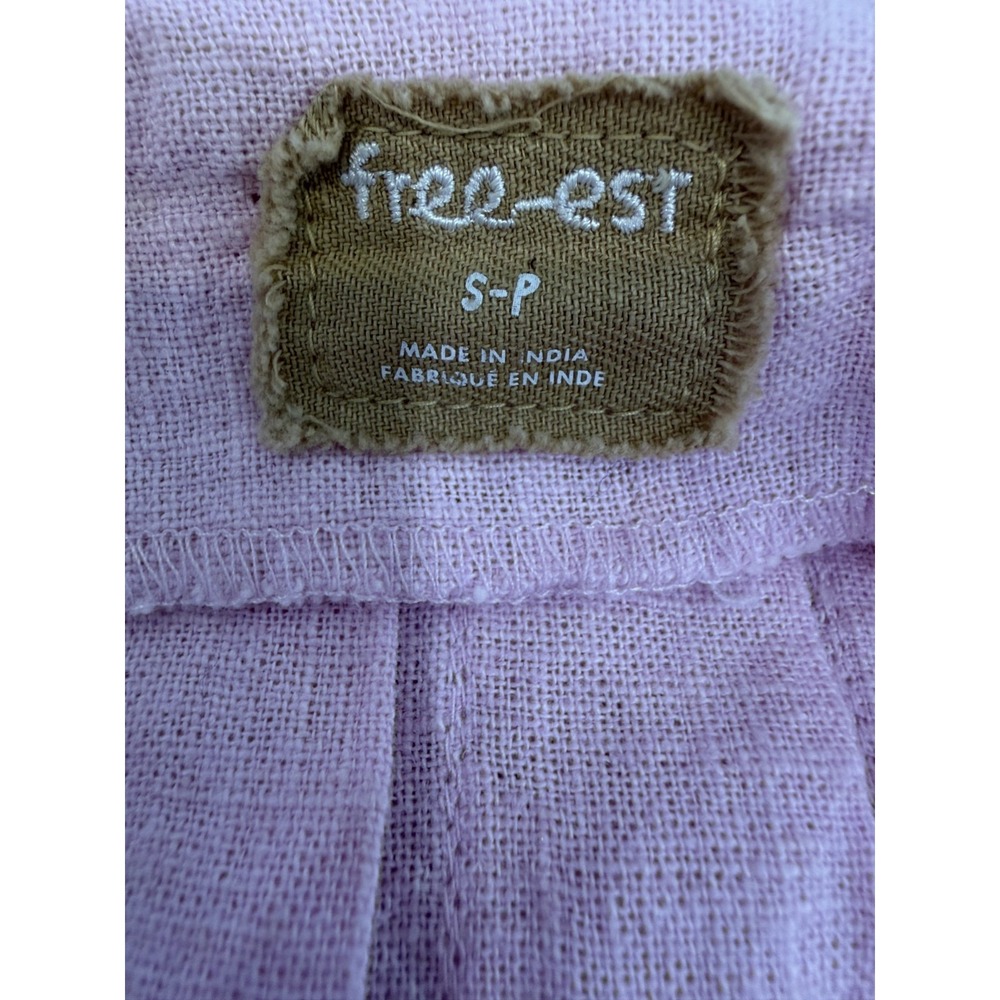 Free People Free-est Cielo Blouse Linen Cotton Blend Tunic/Dress in Pink size S - Picture 11 of 13